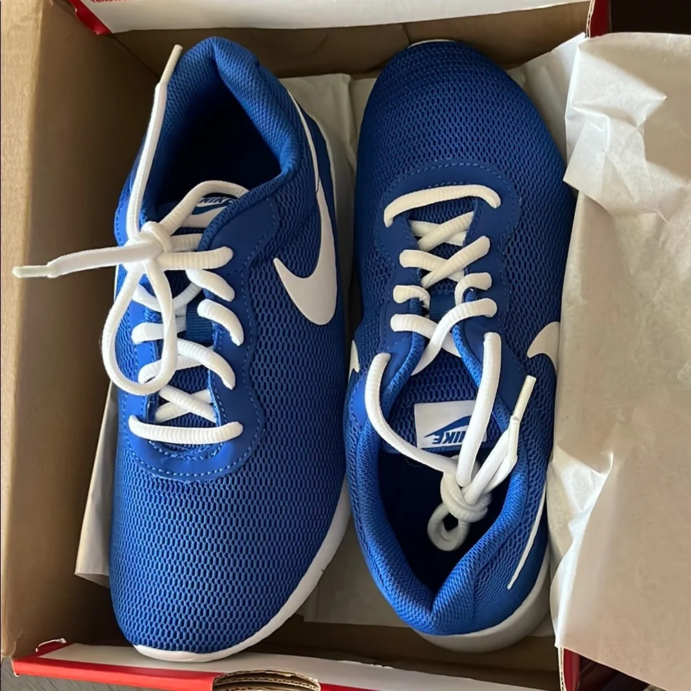 Nike Blue and White Sneakers - Picture 1 of 3